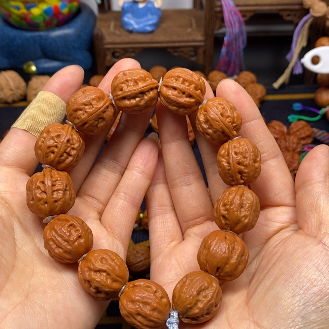 桃核手串小肉筋八棱