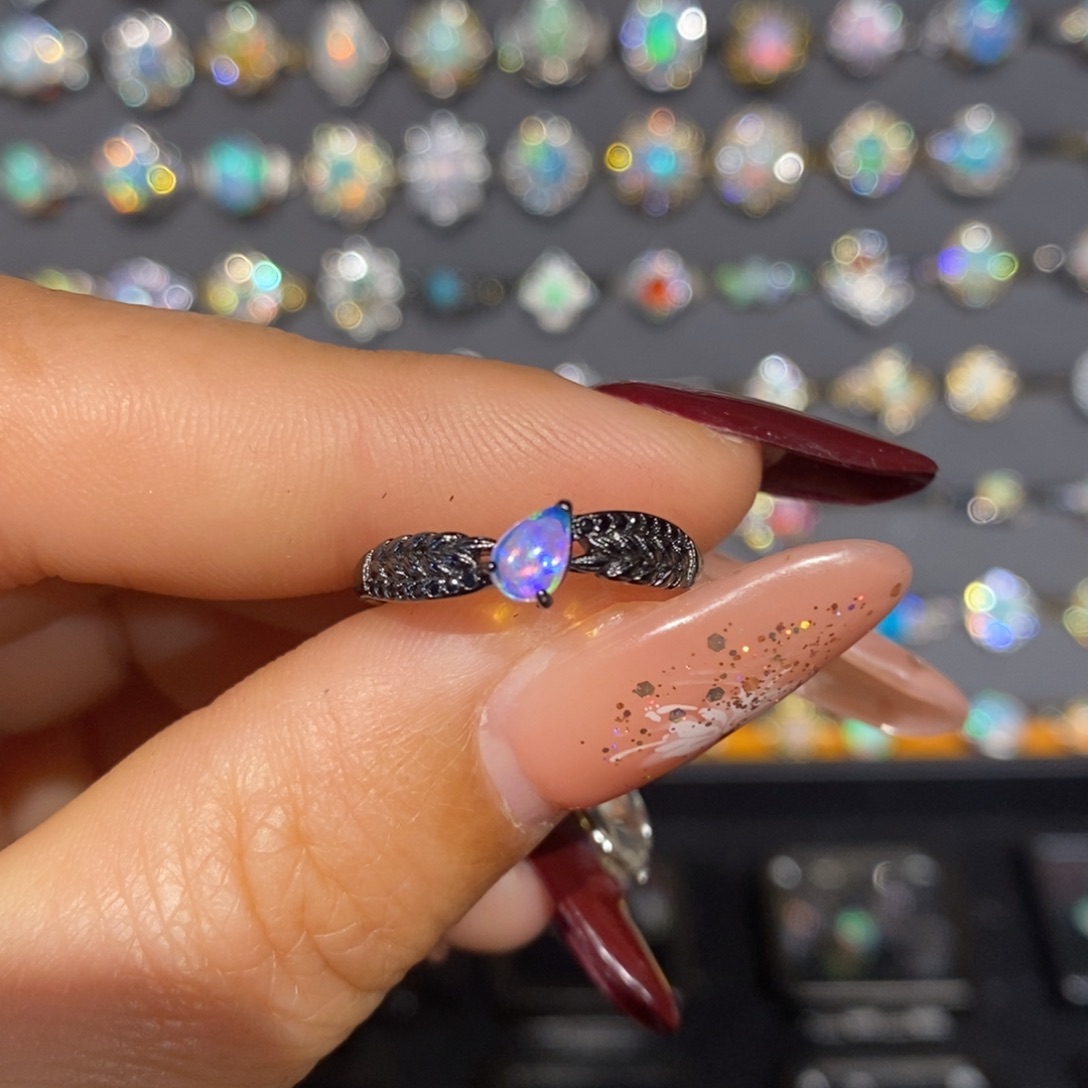 欧泊银S925镶嵌戒指