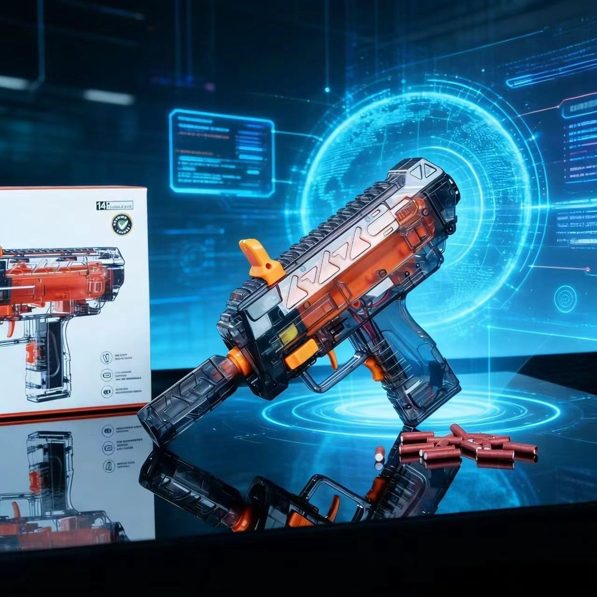 三角洲同款MP7冲锋过年玩具摔炮枪童年乐趣欧米伽影视男孩礼物