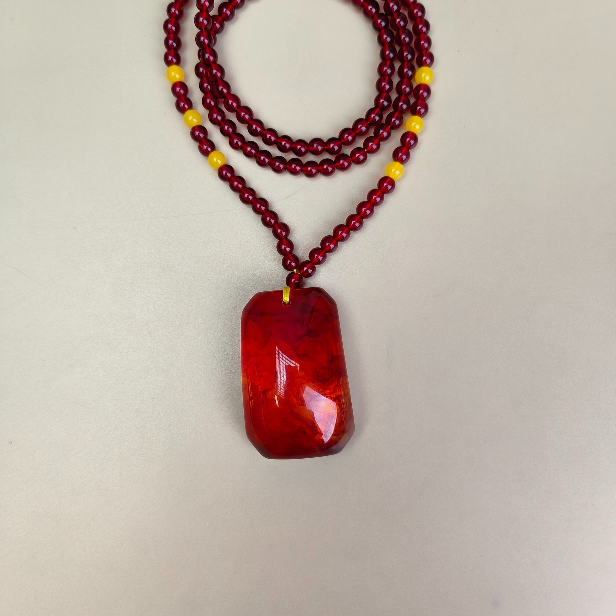 【柒韵文玩】特级血红色吊坠