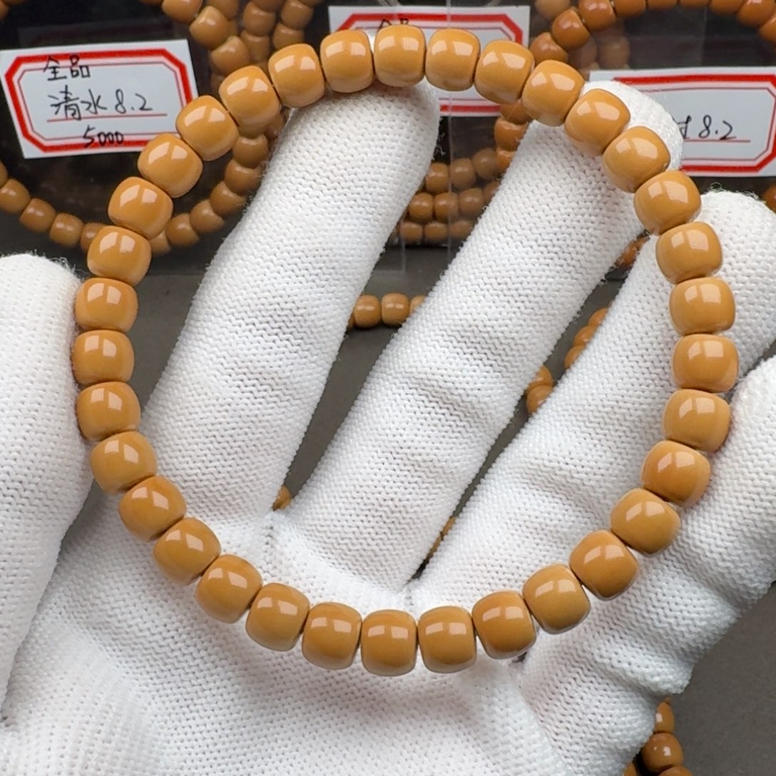 手串橄榄核精品 清水核尖单圈7.1mm