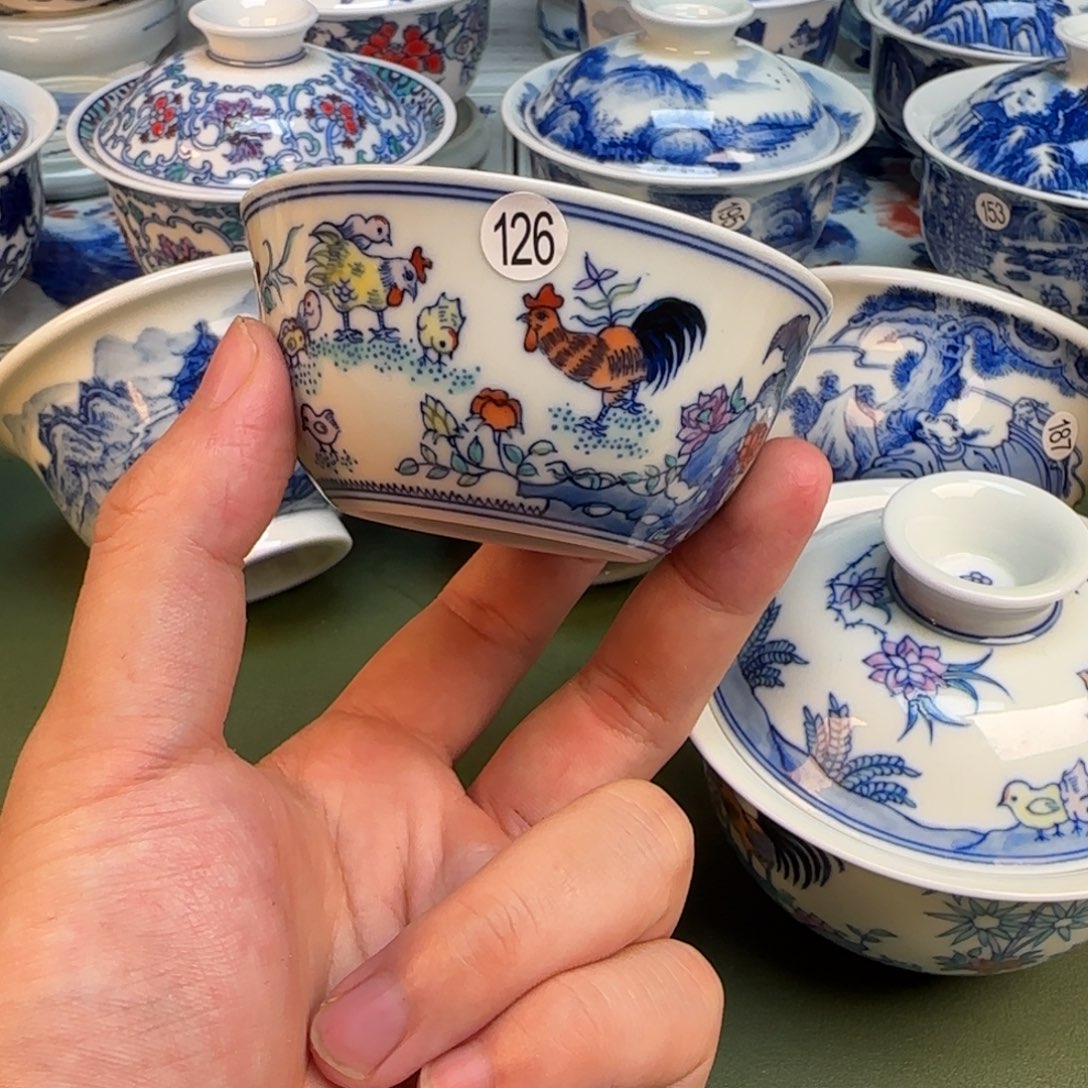 彦祖纯手工手绘茶具126