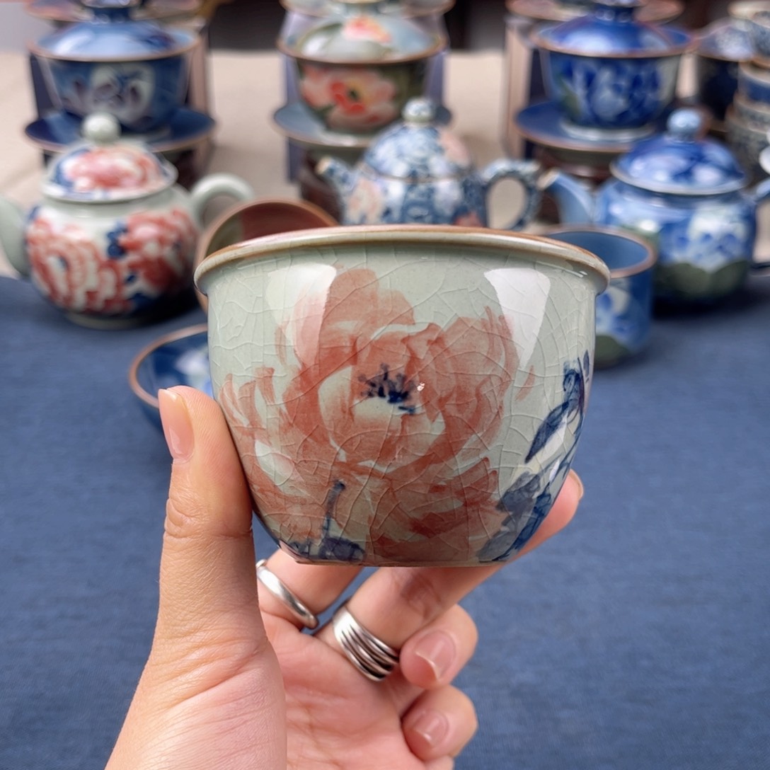 杯景德镇手绘手工茶具