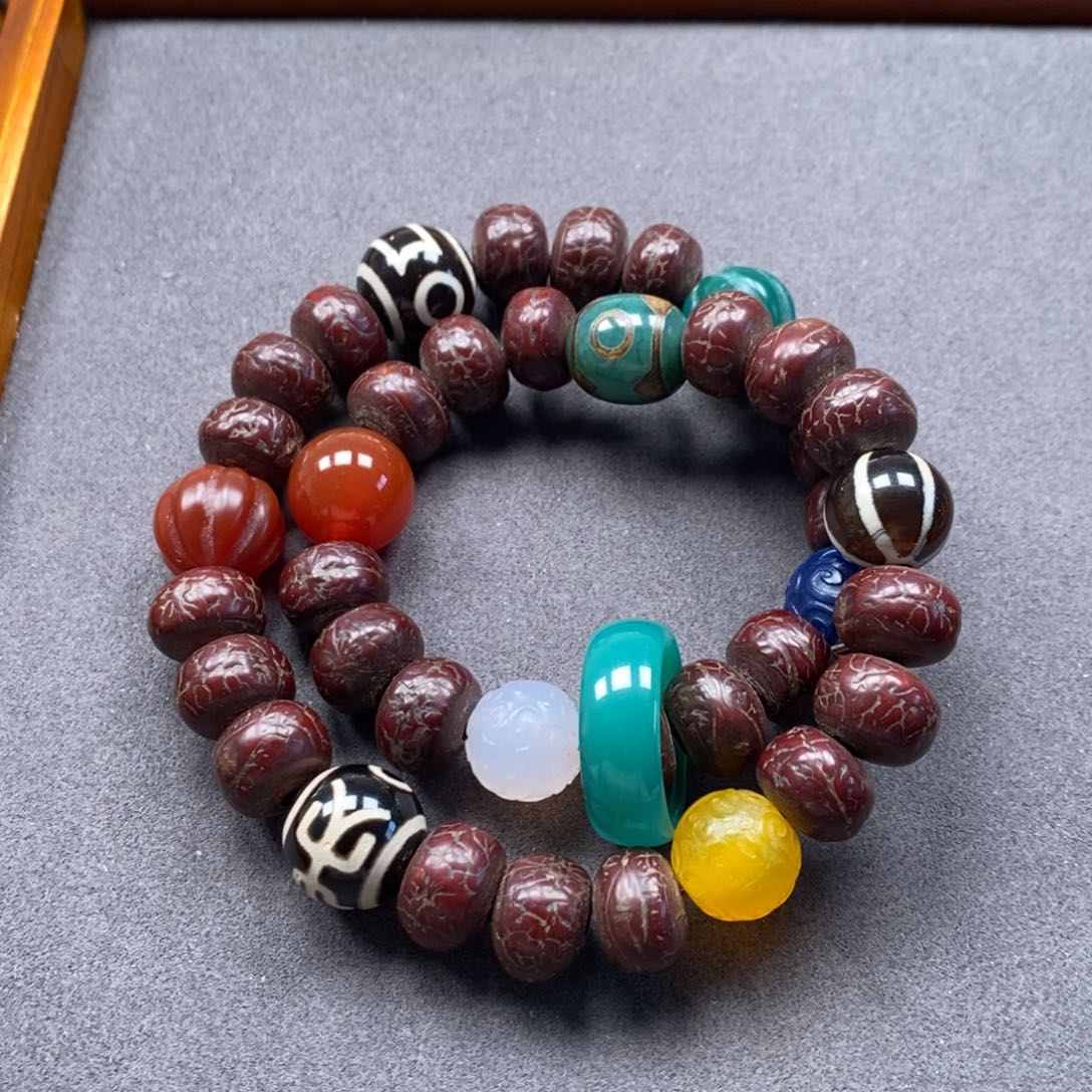 菩提把件未镶嵌凤眼