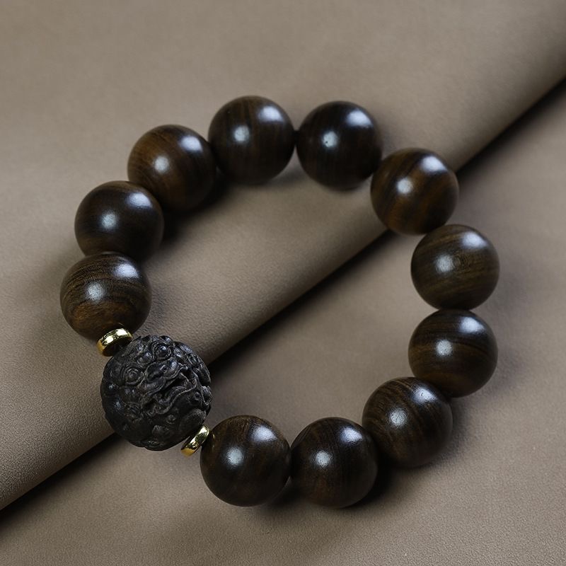 【1305】檀香2.0狮子抱球手串