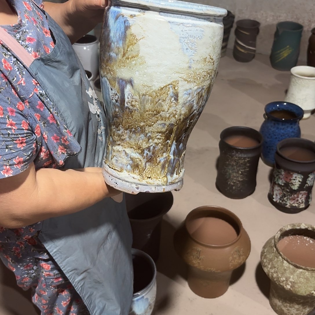 花盆紫砂口20高33