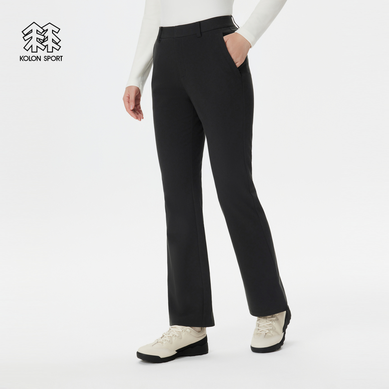 KOLON SPORT可隆软壳裤防风防晒UPF50+修身女士弹力长裤