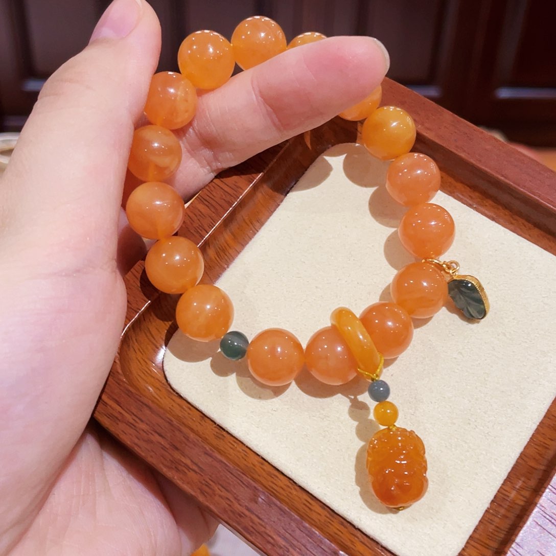 蜜蜡手链未镶嵌手串