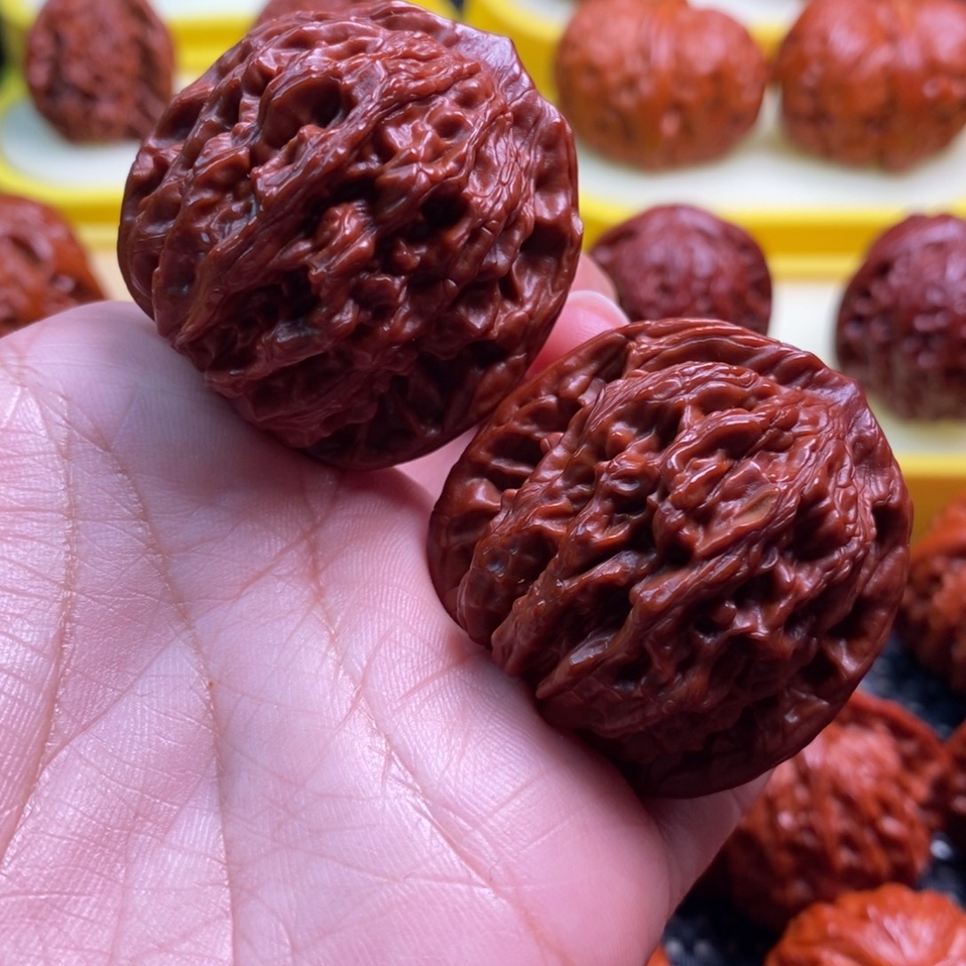 把件文玩核桃粗筋虎头