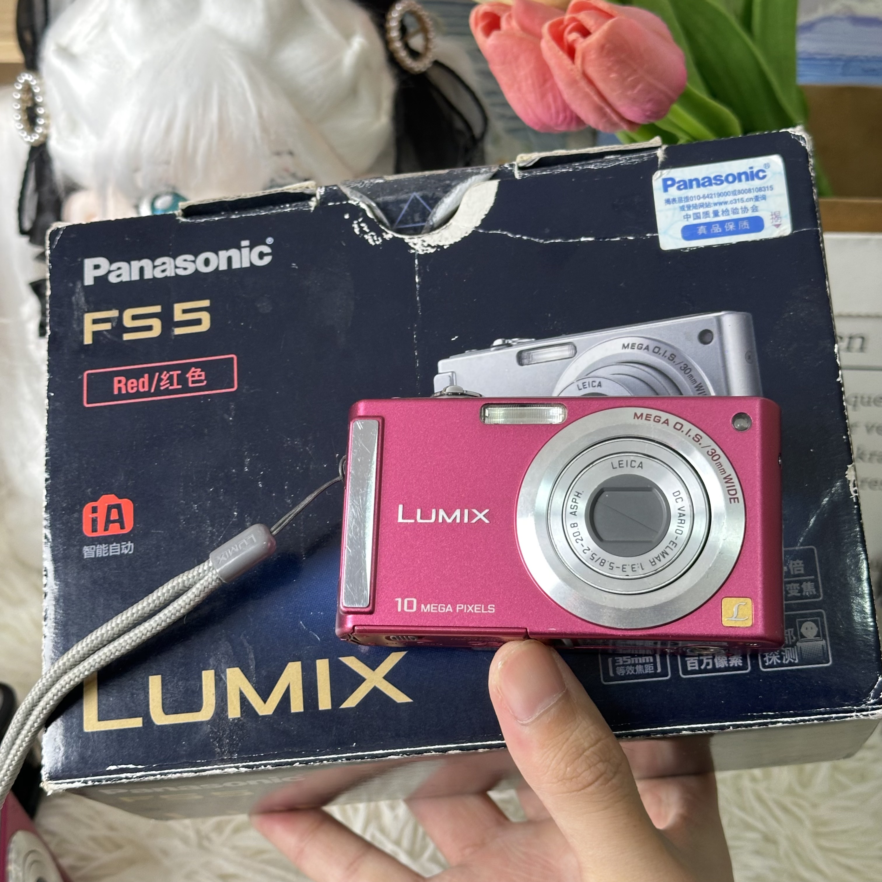 9新 Panasonic/松下 松下fs5箱说齐全 冷白柔焦1000万像素带配件