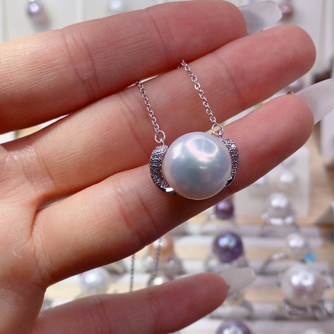 淡水珍珠吊坠(赠链)合金