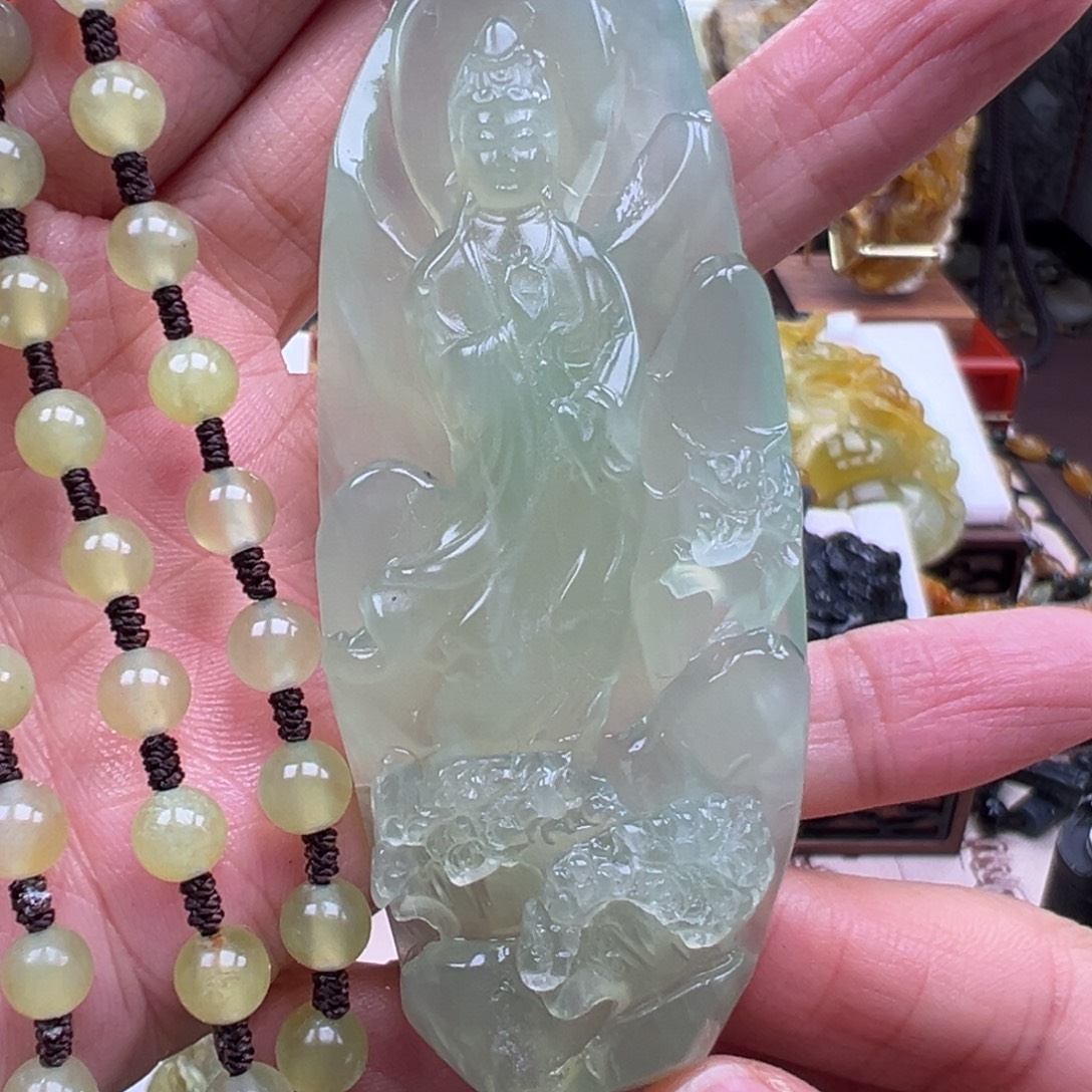 岫玉未镶嵌挂件挂件