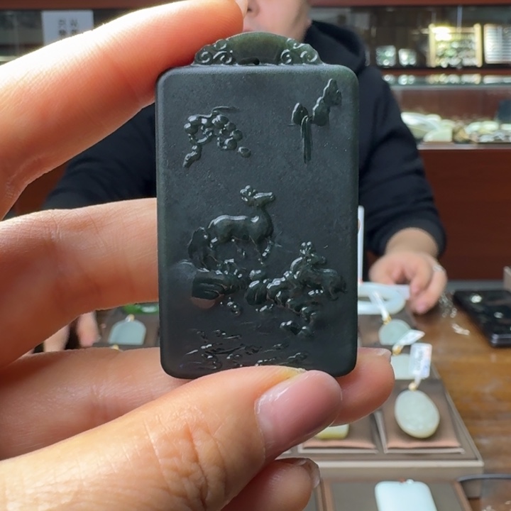 和田玉吊坠(不含链)未镶嵌