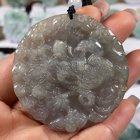 翡翠颈饰未镶嵌凤凰福利