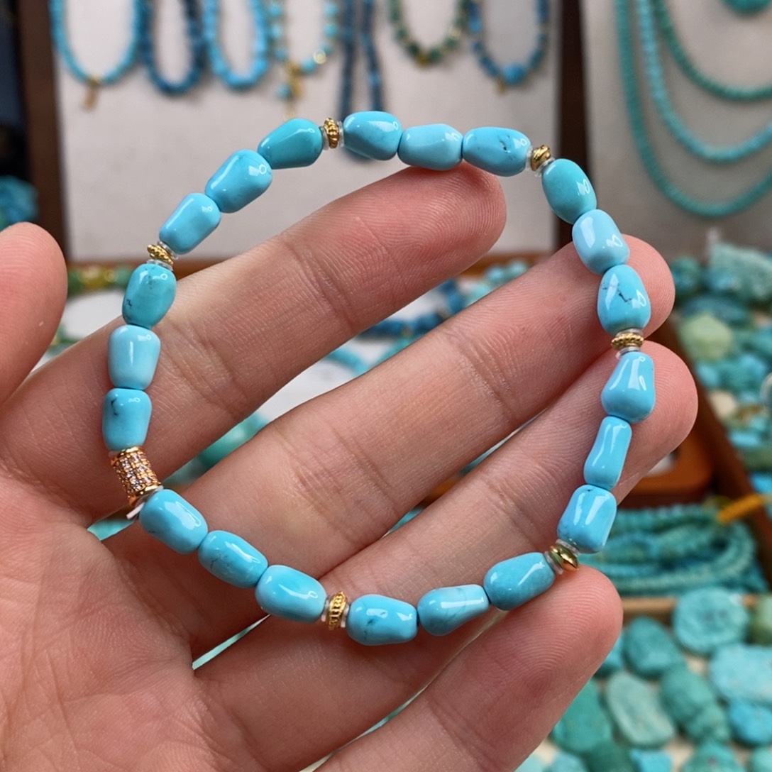 绿松石未镶嵌手串