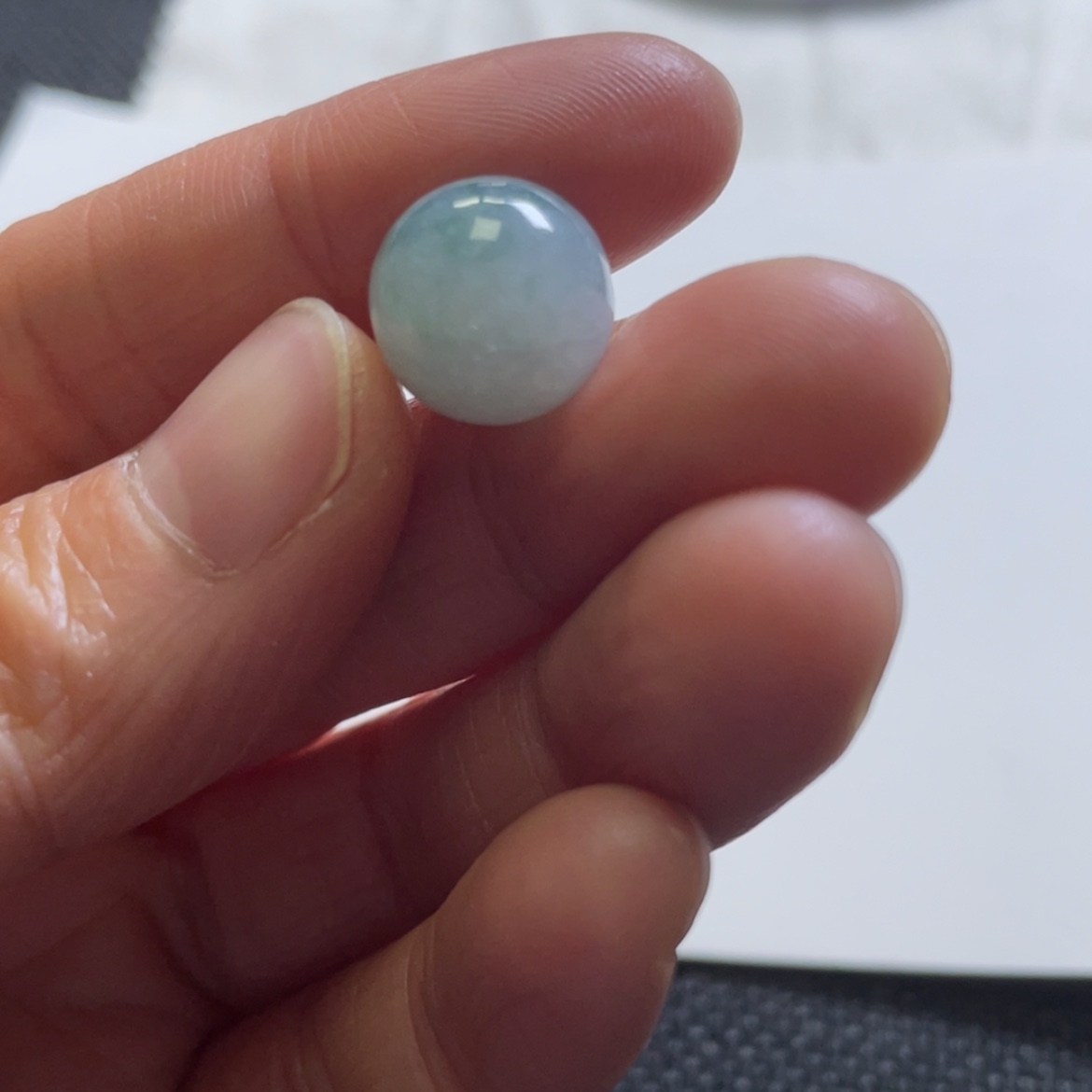 【闪购商品】定制翡翠未镶嵌飘花珠子 微瑕 不退换