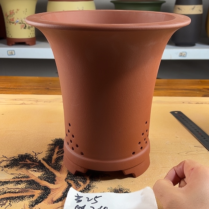 紫砂花盆紫砂兰花盆96