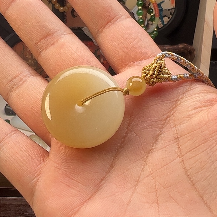 柠***～和田玉未镶嵌手链