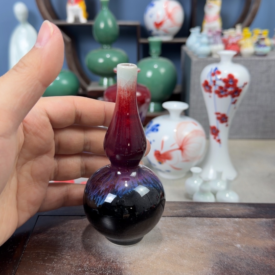 陶瓷手工小花器摆件