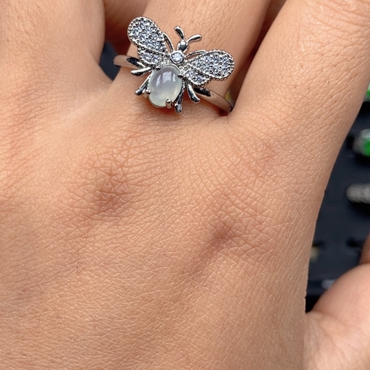 翡翠未镶嵌戒指戒指