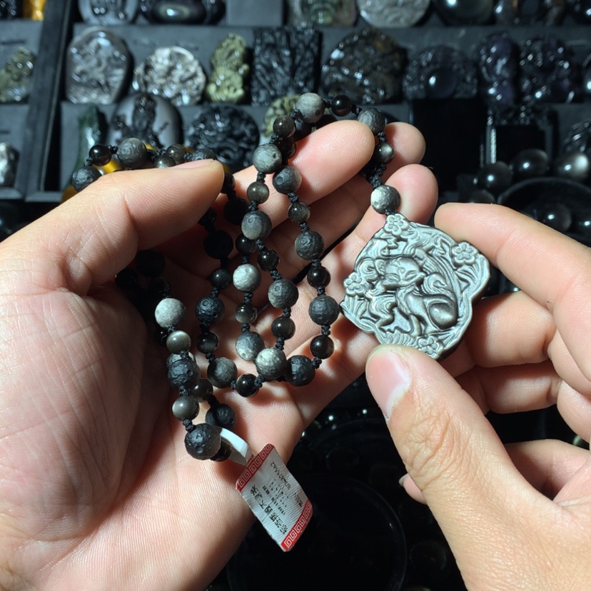 【闪购商品】黑曜岩珠宝奇石未镶嵌S****⁵