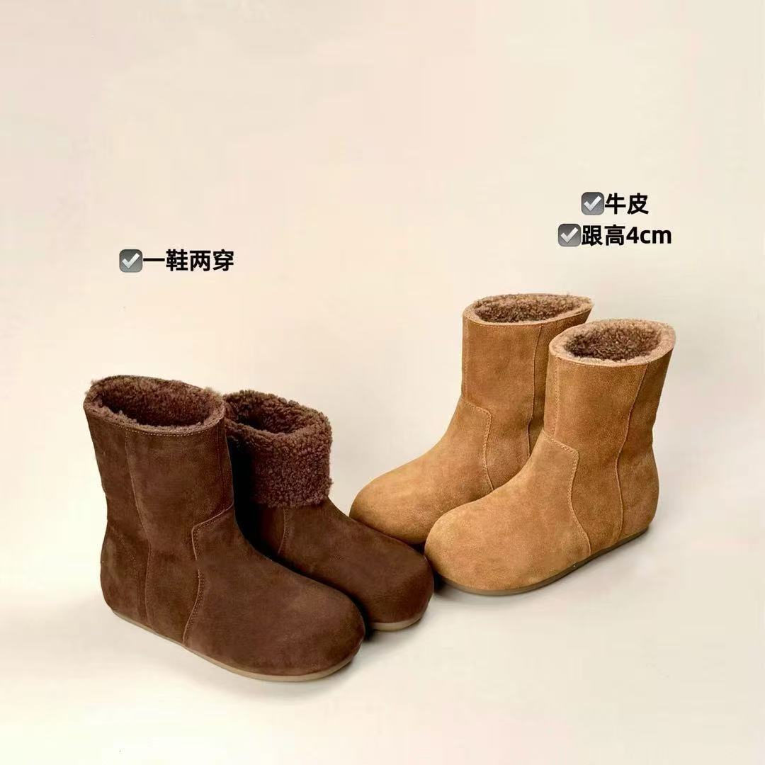 新款气质休闲简约平底时尚雪地靴M9088-10