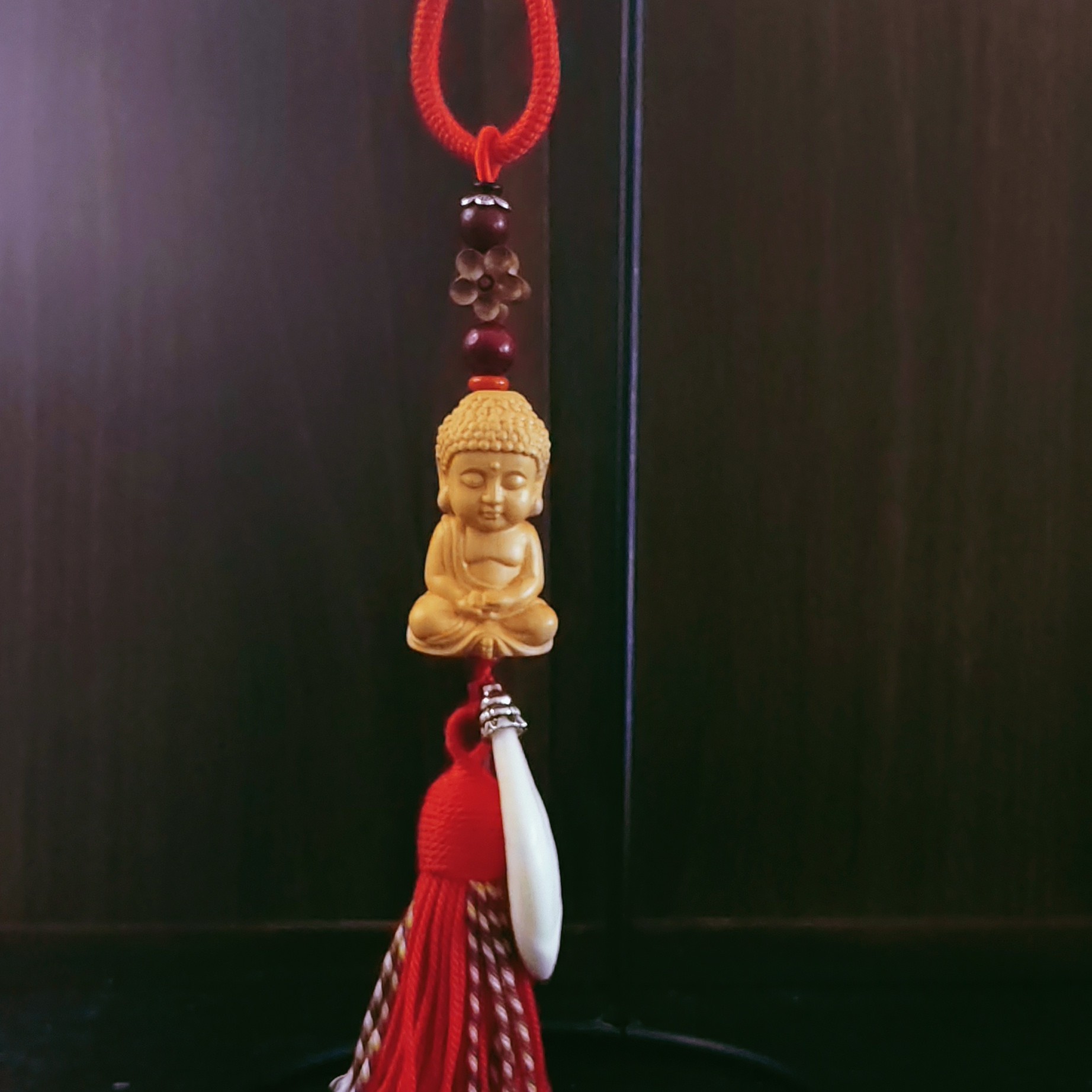 新款小佛观音汽车后视镜挂件创意平安吊坠车载礼品