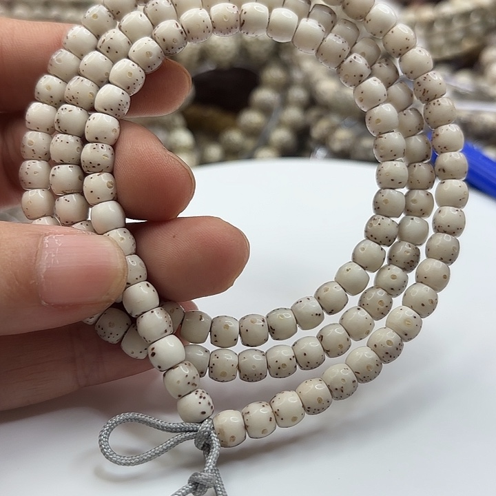 星月菩提手串65灰冰大留白