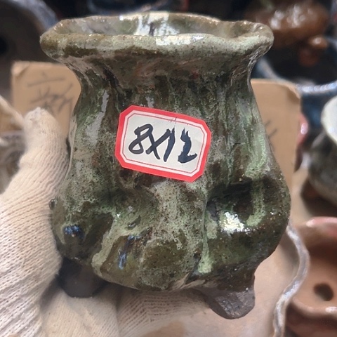 红陶粗陶花盆手工