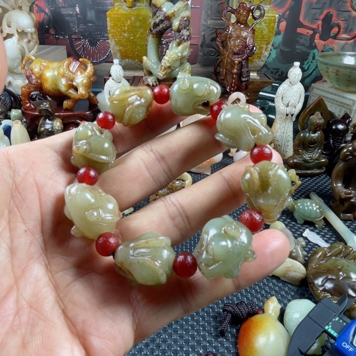 和田玉颈饰未镶嵌#****$