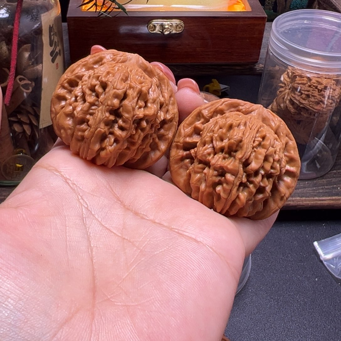 文玩核桃把件蓟县楼45全品