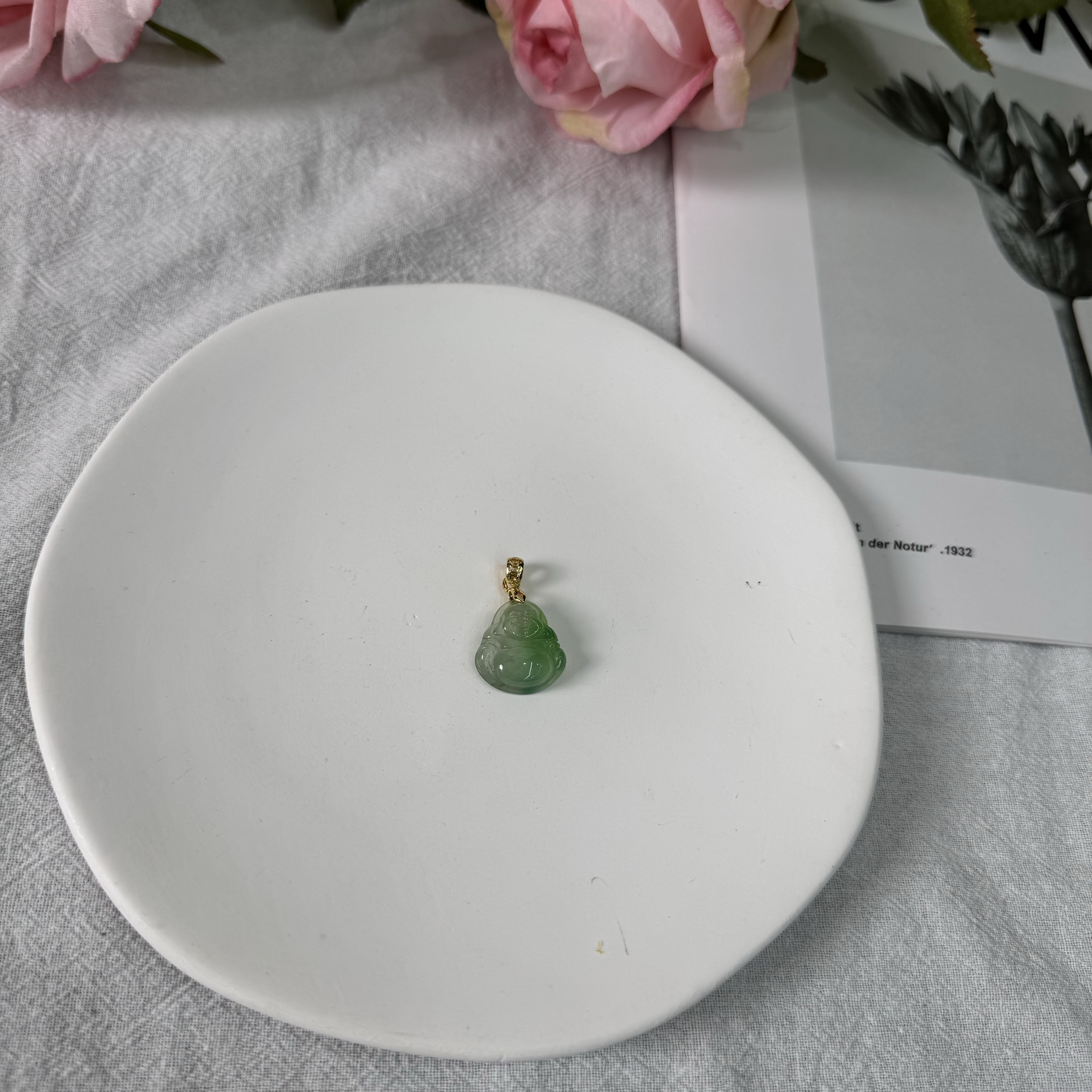 高定珠宝翡翠佛公吊坠RX1355S668