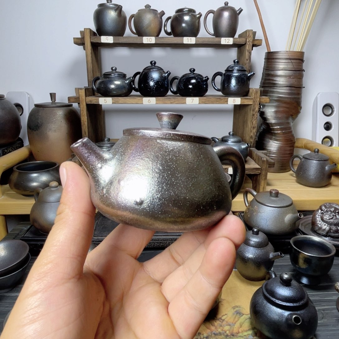 杯时****回建水紫陶柴烧壶
