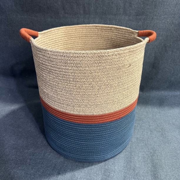 超大号耐脏ins风coulorful编织脏衣篮棉绳衣篓大容量可爱40✖️45