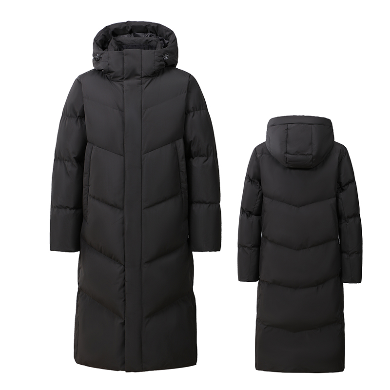 360聚热锁温连帽羽绒服冬季防风保暖情侣运动插肩袖连帽