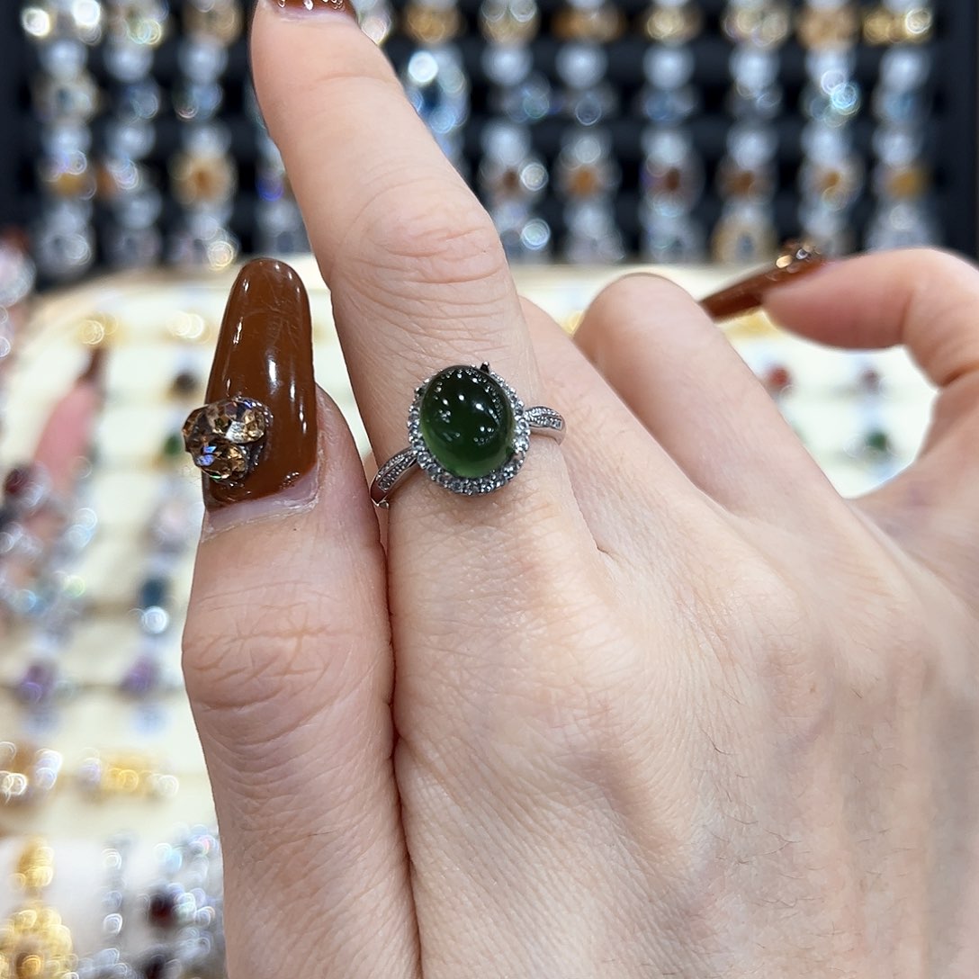 水晶金色拖不保色介意慎拍银托不掉色银S925镶嵌仙****萌