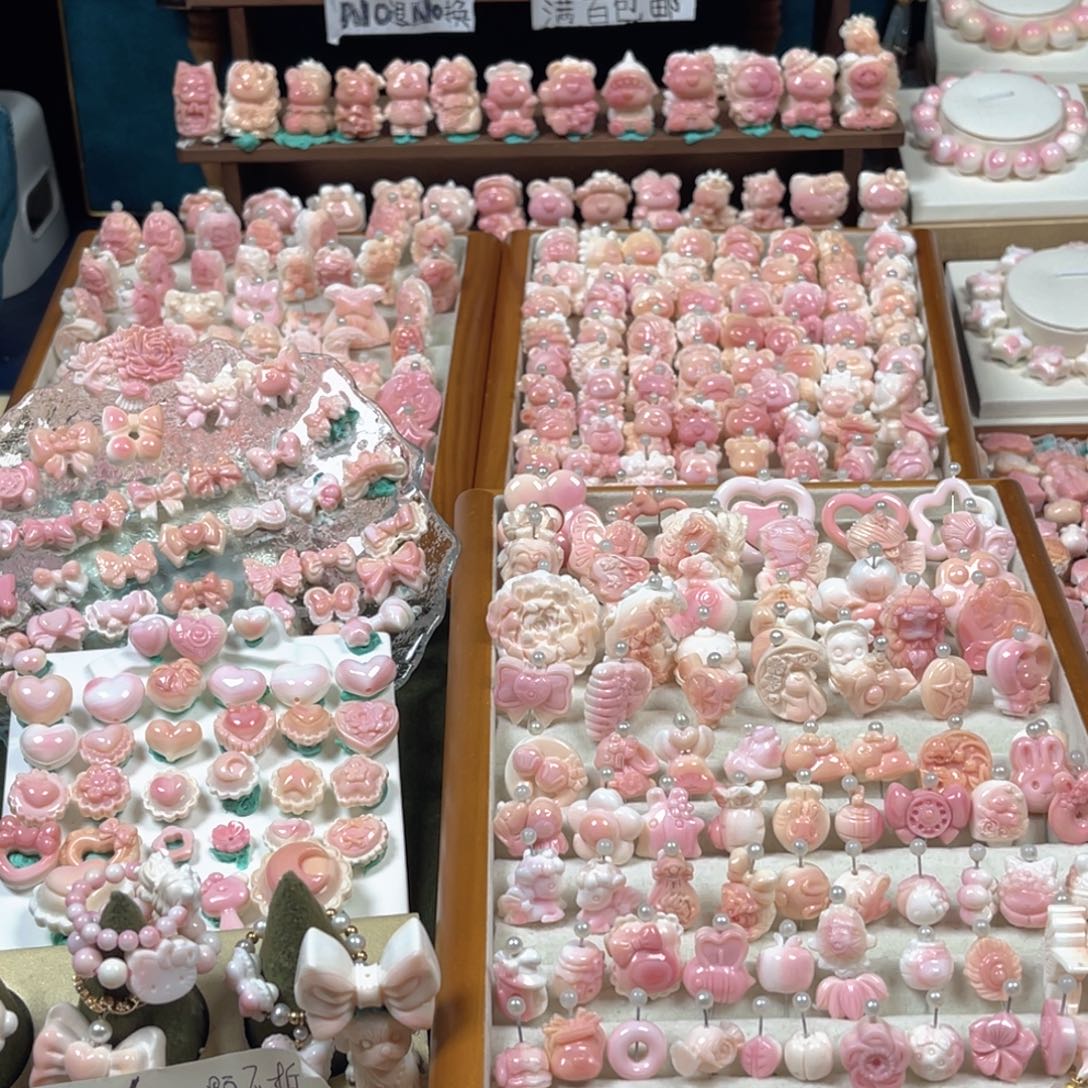 青***子贝壳非金属粉嫩可爱