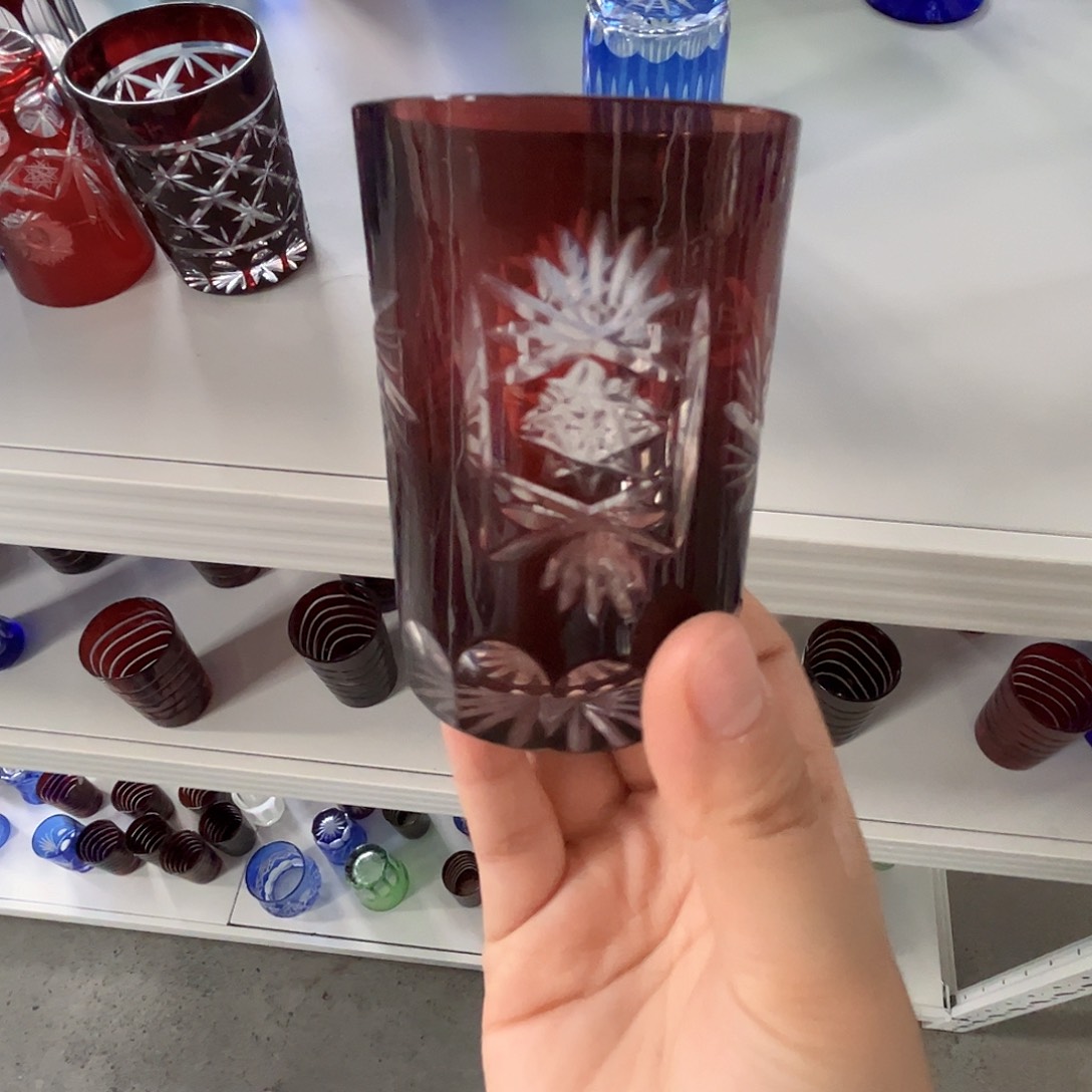 手柄款水晶玻璃如图一个