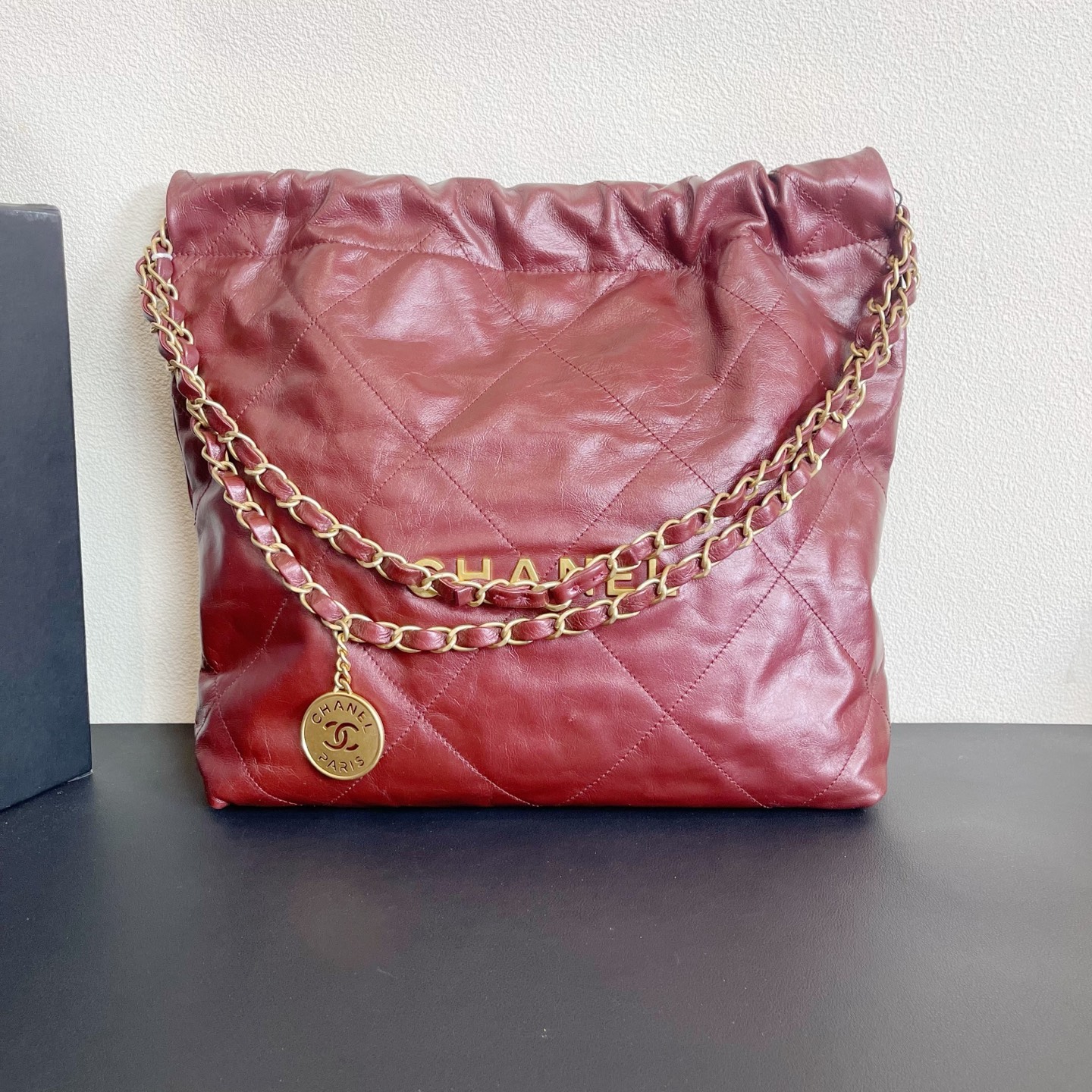 95新 Chanel/香奈儿 98新 奢总管/22bag小号/芯片