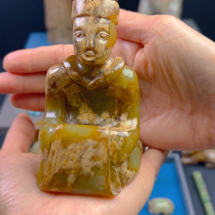 用***3和田玉（糖玉）未镶嵌挂件
