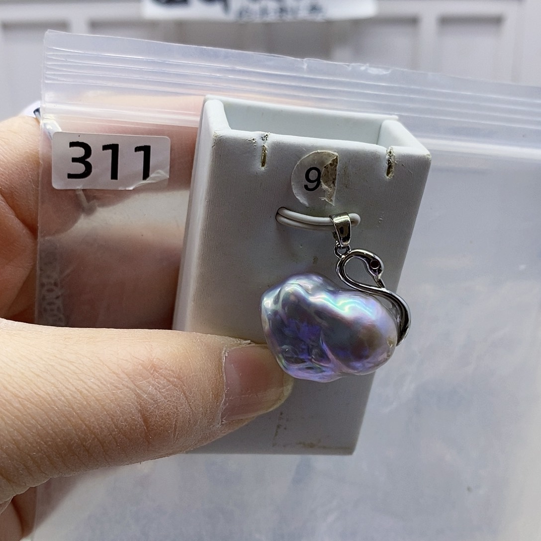 颈饰合金淡水珍珠