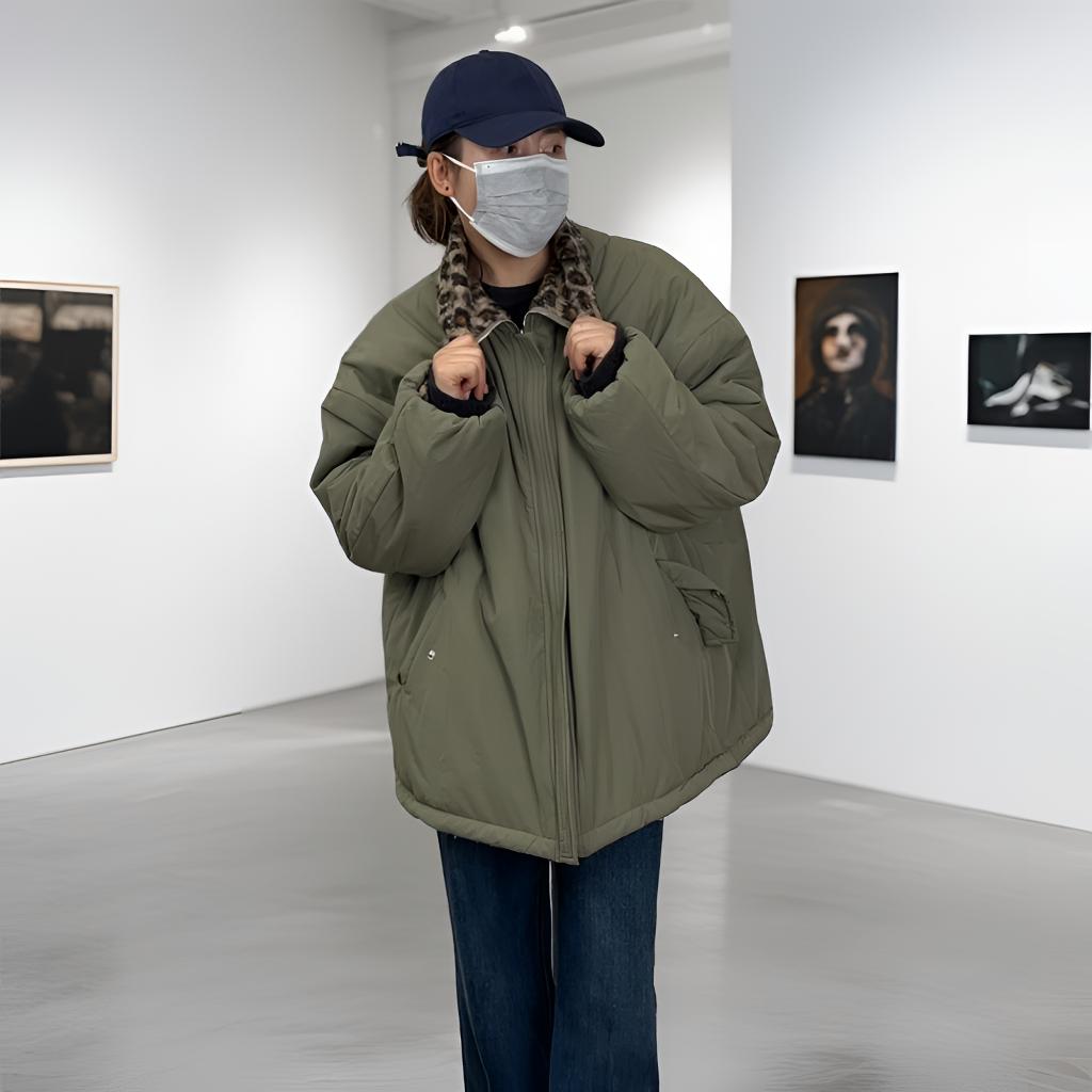 次仁卓嘎服装柜台༽新款高品质时尚百搭加厚双面外套3366