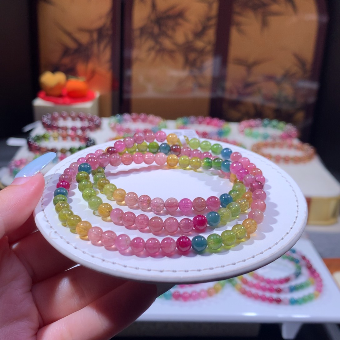 未镶嵌手链碧玺碧玺