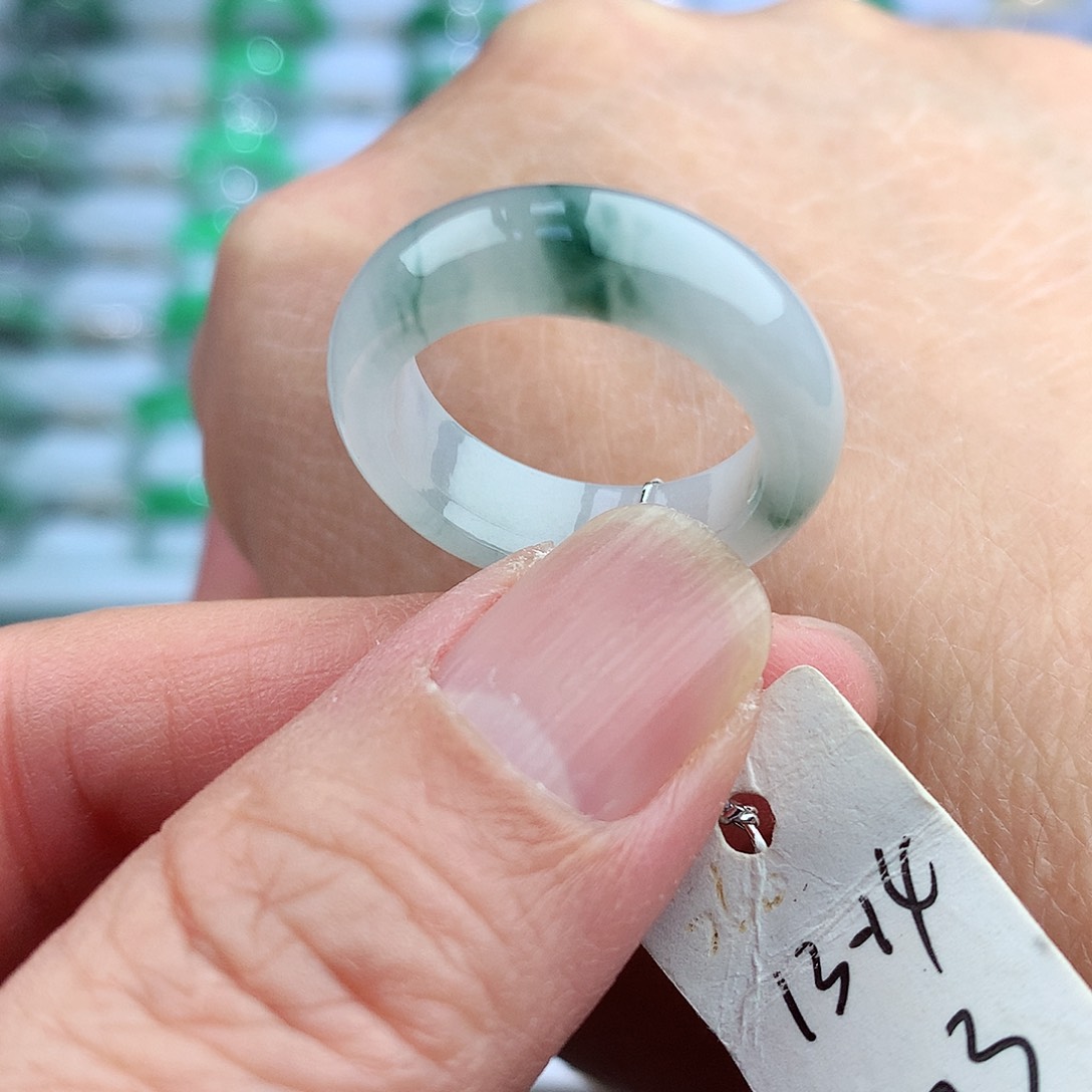 未镶嵌戒指翡翠13-14号