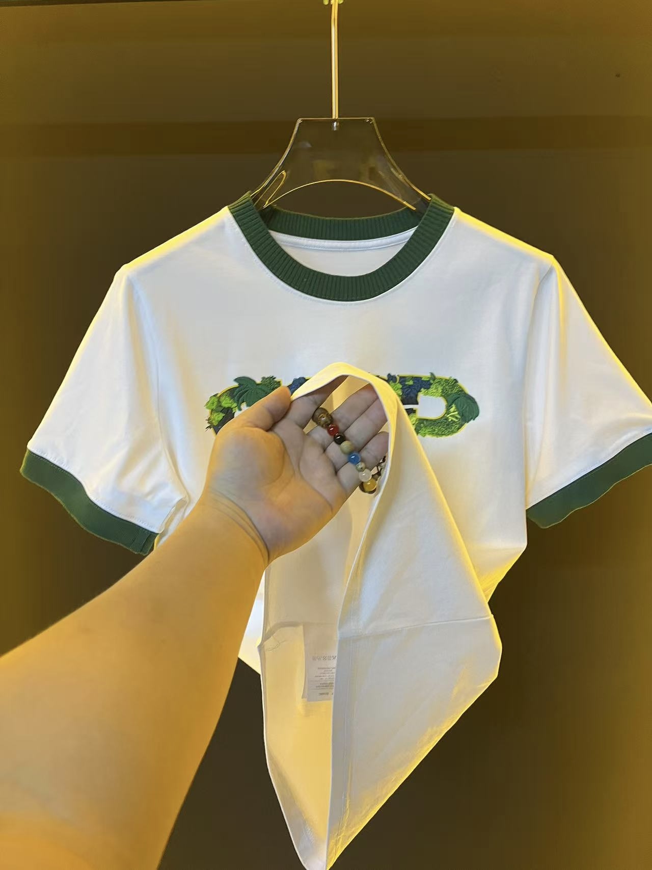 (Y)25年设计师新款双面刺绣短袖T恤