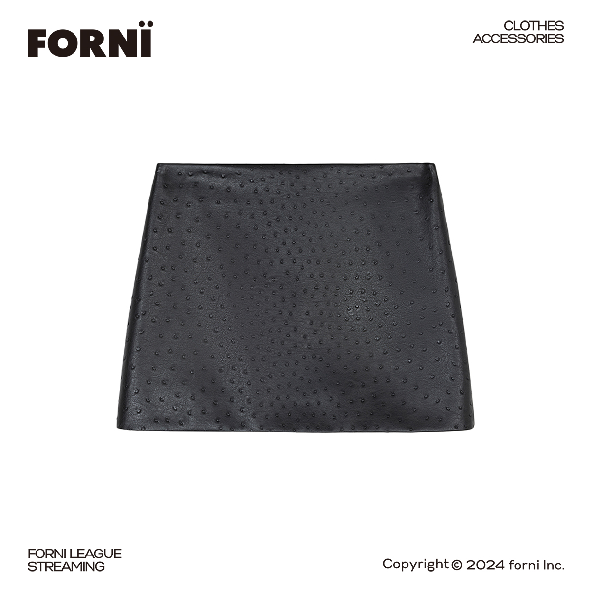 FORNI Origial在线 重工轻奢时尚复古摩登简约颗粒感半裙