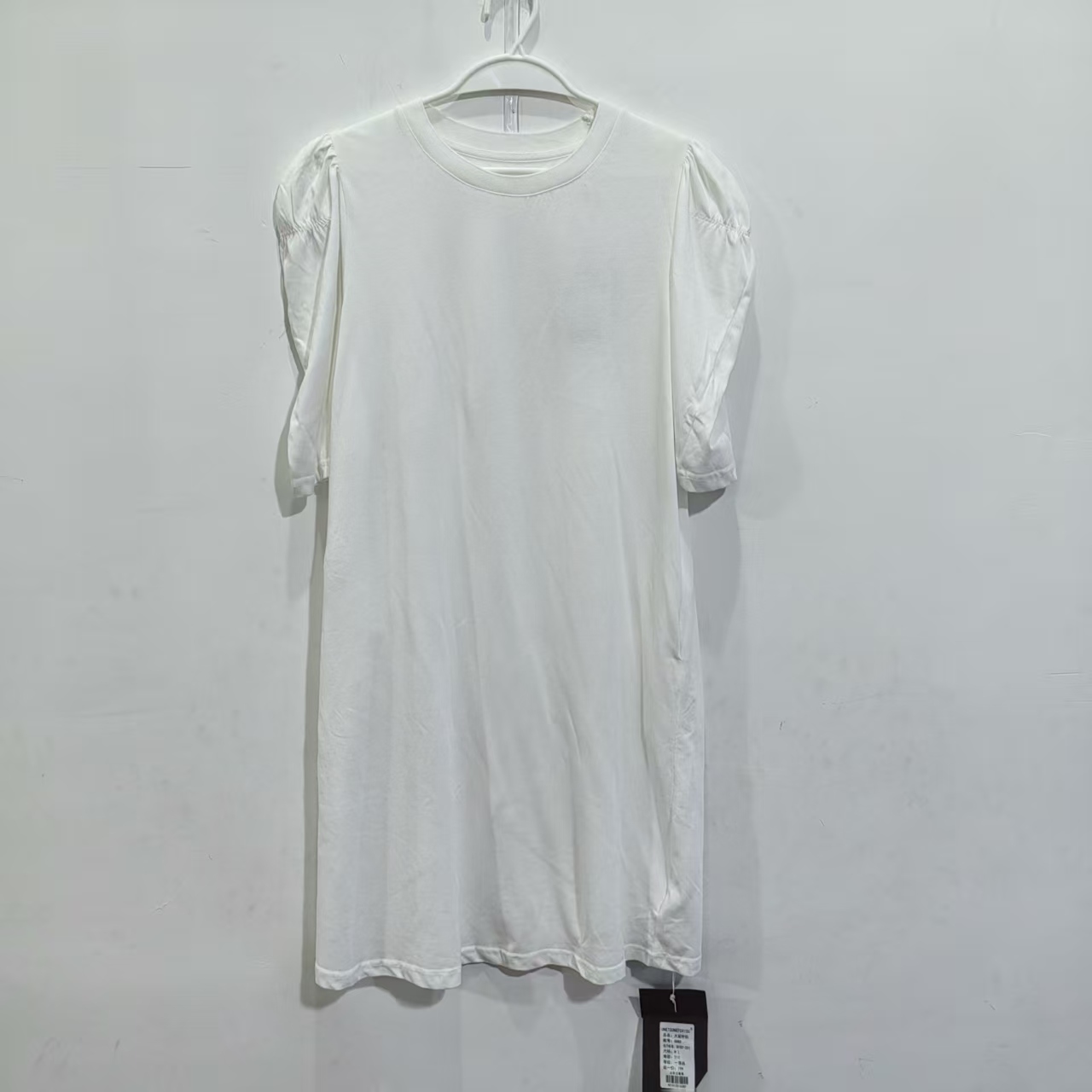 6685 简约白色连衣裙