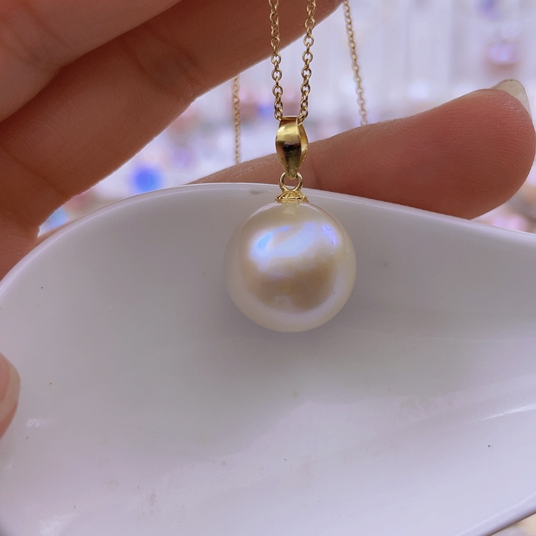 吊坠(赠链)银S925镶嵌淡水珍珠