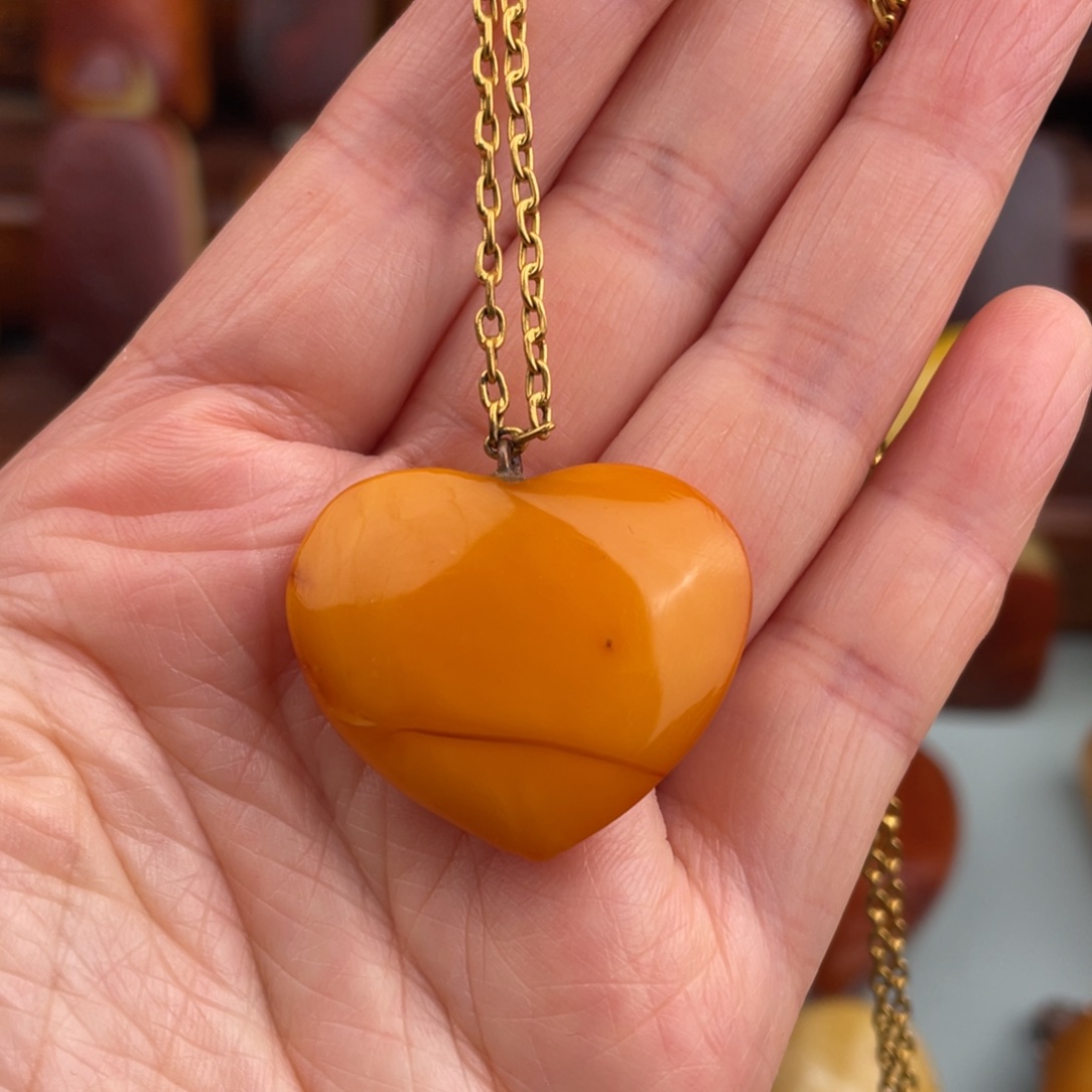 定制琥珀未镶嵌老蜜蜡吊坠