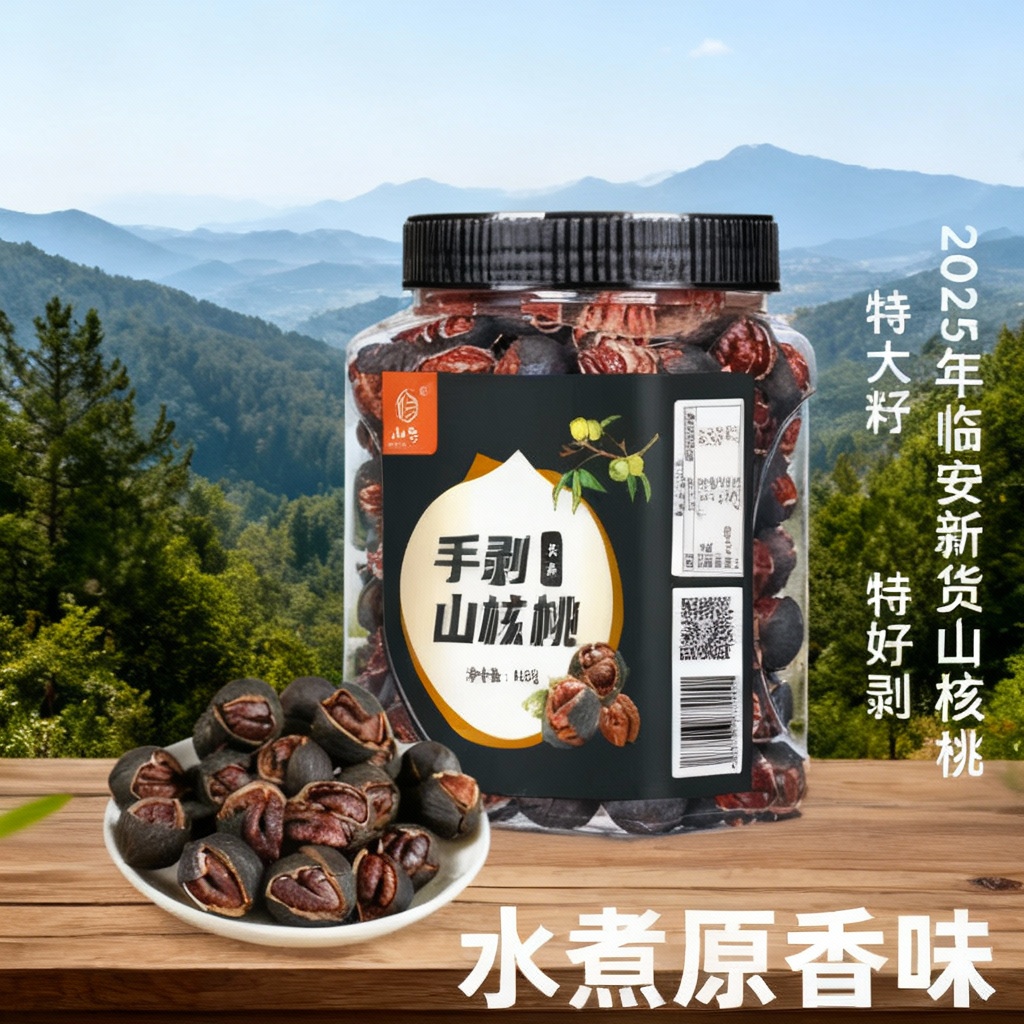 临安山核桃特大颗粒特好剥干货坚果炒货追剧小零食送礼首选